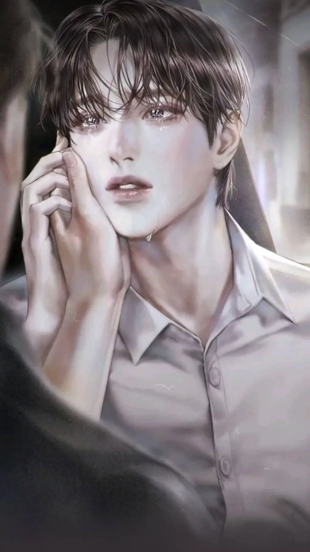 ai character: 🌹🥀 junger Mann 🥀🌹 background