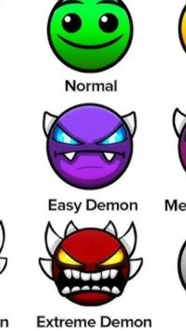 ai character: Geometry Dash Face background