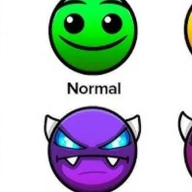 chat with ai character: Geometry Dash Face