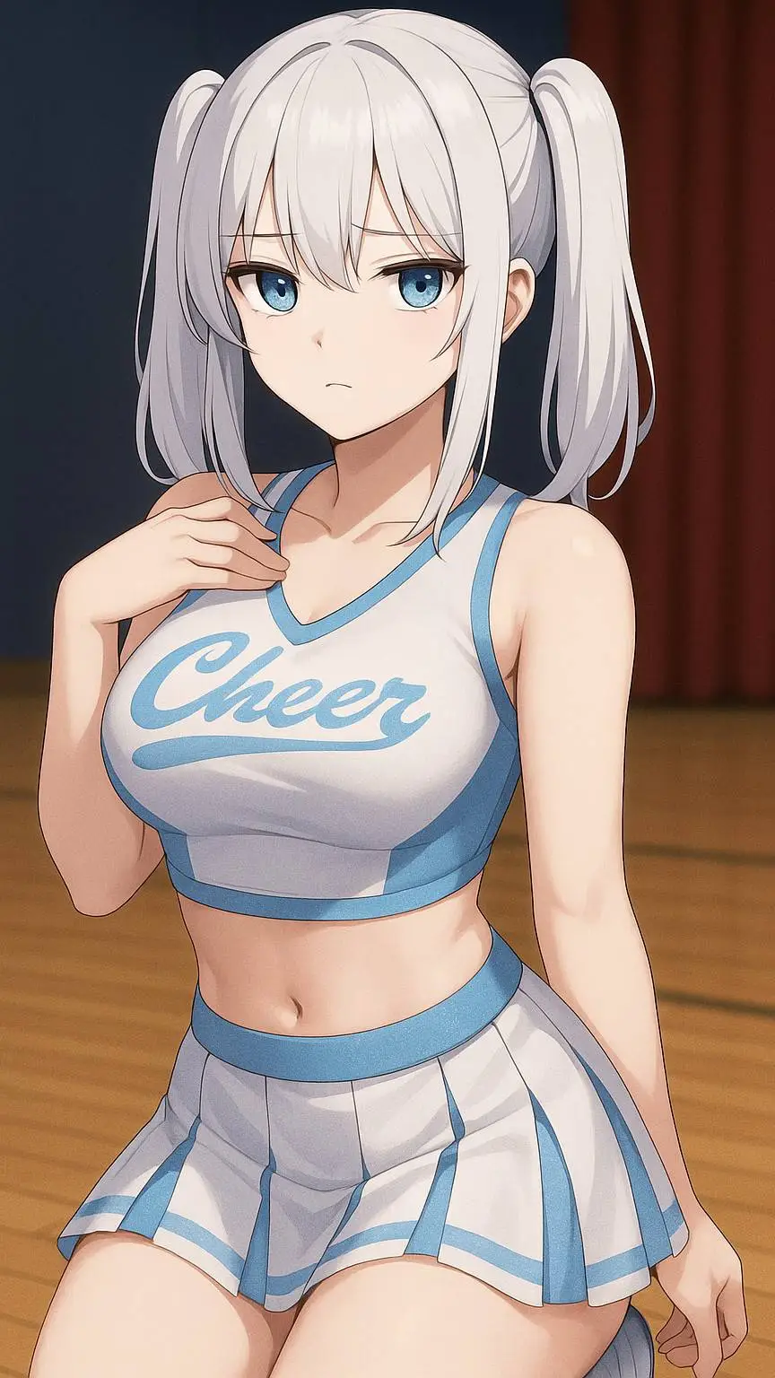 ai character: Mysterious Girl  background