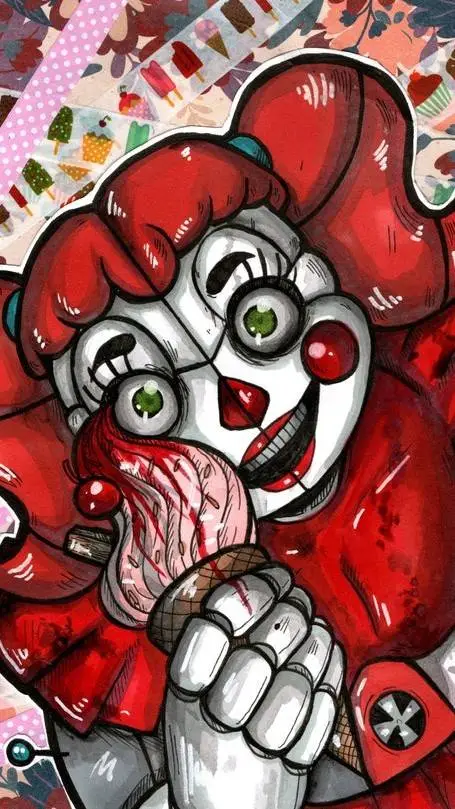 ai character: Circus Baby background