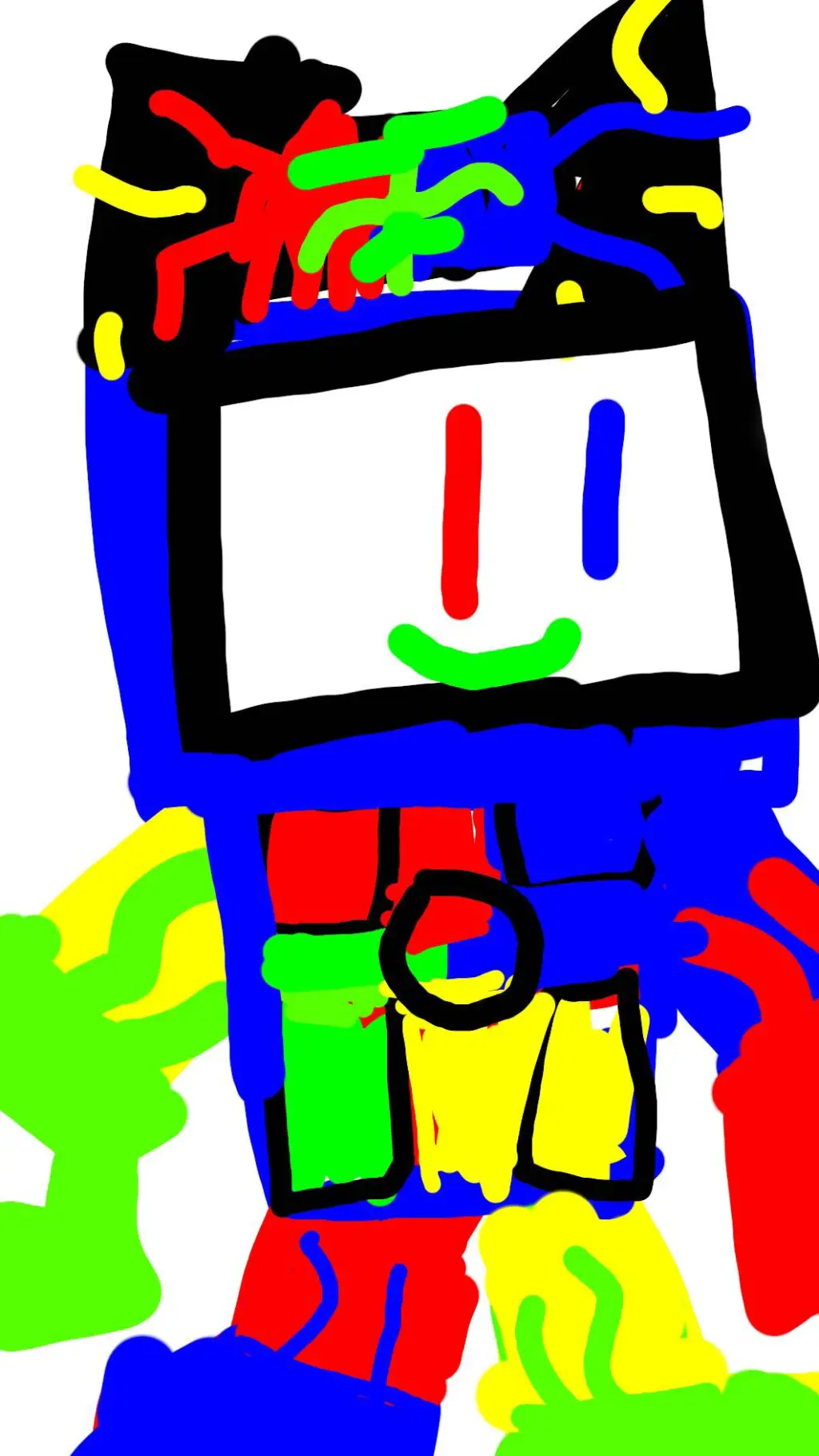 ai character: ubee the boy robot background