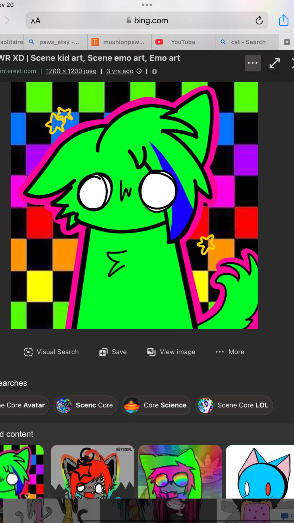 ai character: Mushion paws background