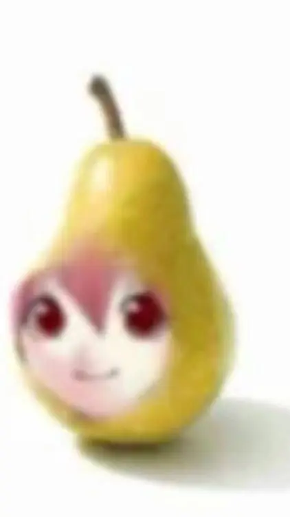 ai character: teto pear background