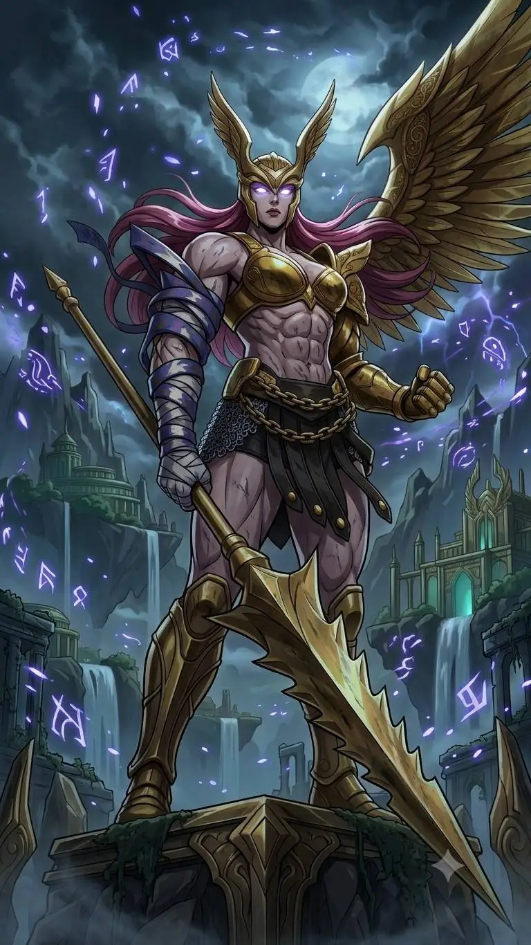 ai character: Angela  background