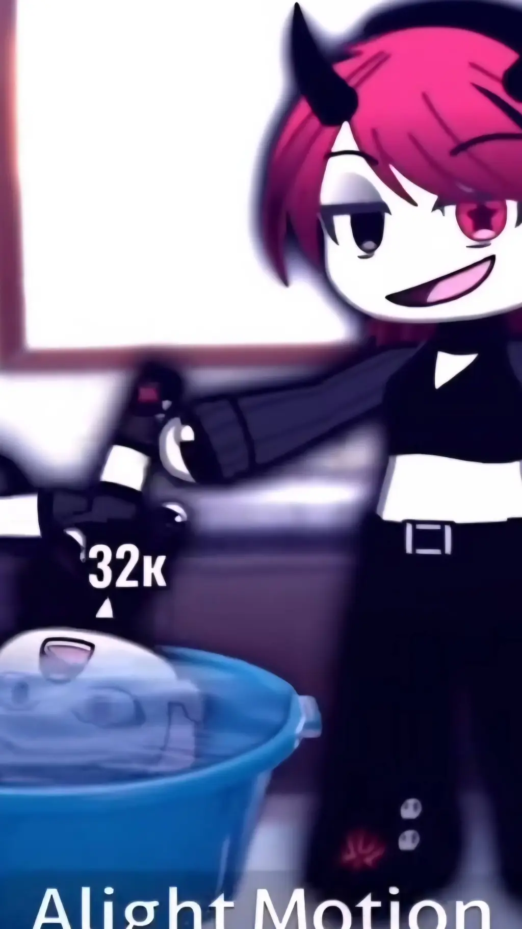 ai character: kuropress  background