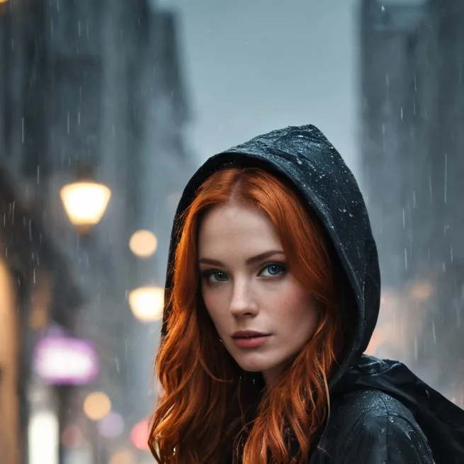 chat with ai character: Woman in the rain