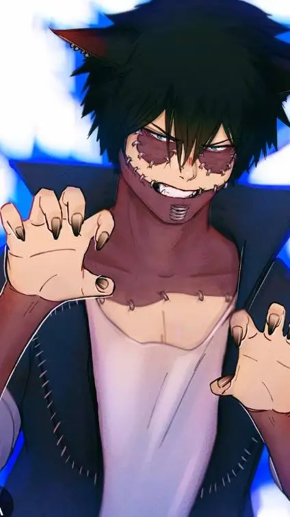 ai character: Dabi cuddlin u background