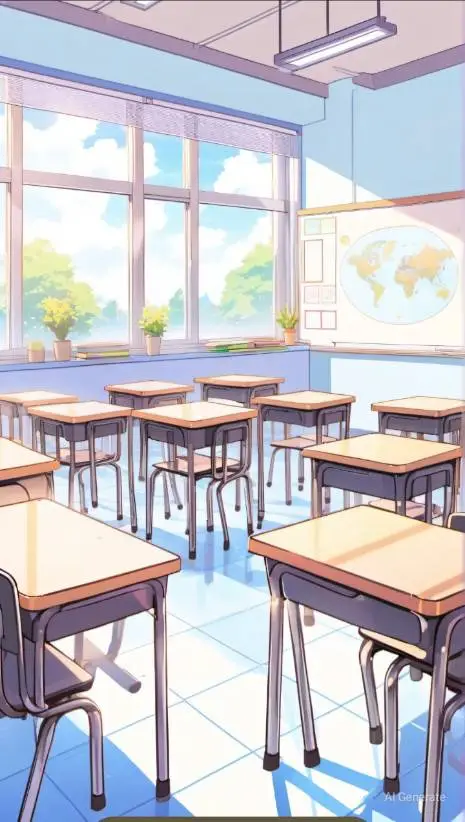 ai character: the classroom!★  background
