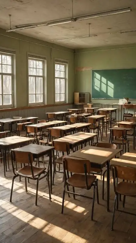 ai character: the classroom!~  background