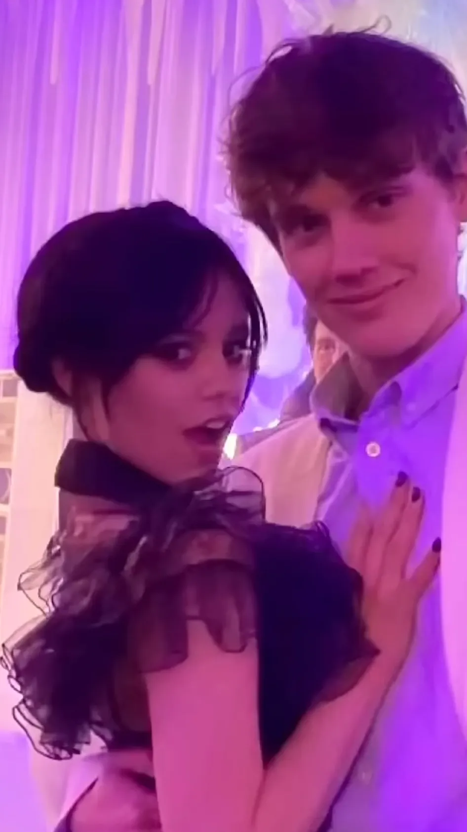 ai character: Wednesday  background