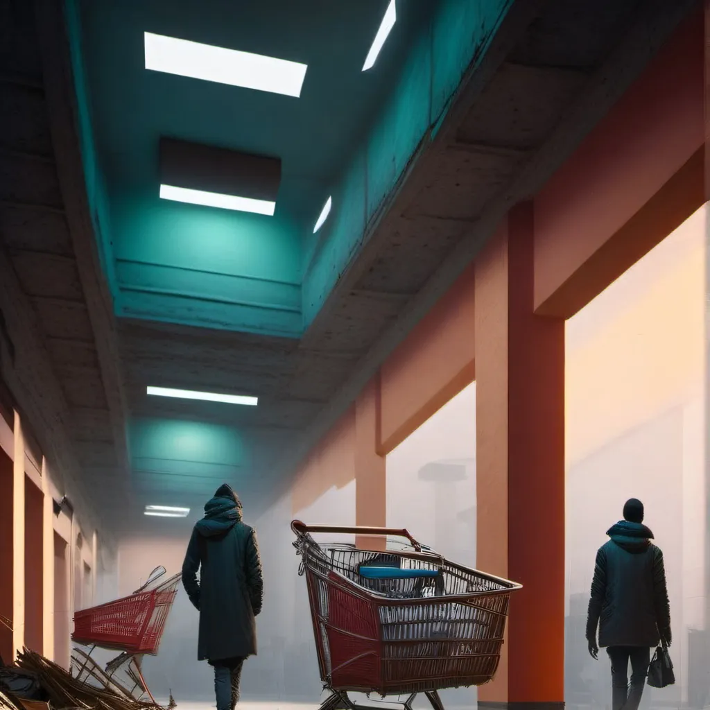 chat with ai character: Abandoned mall