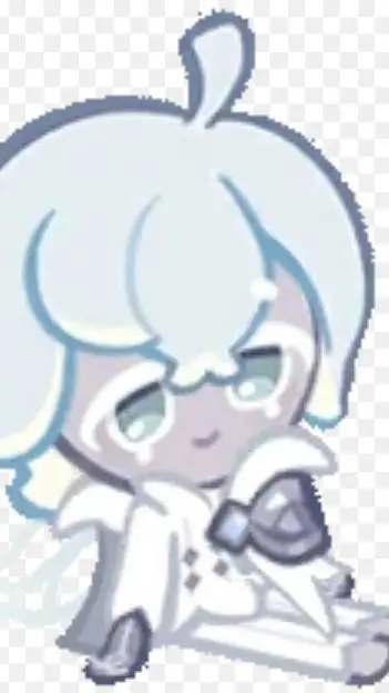 ai character: silver bell cookie background