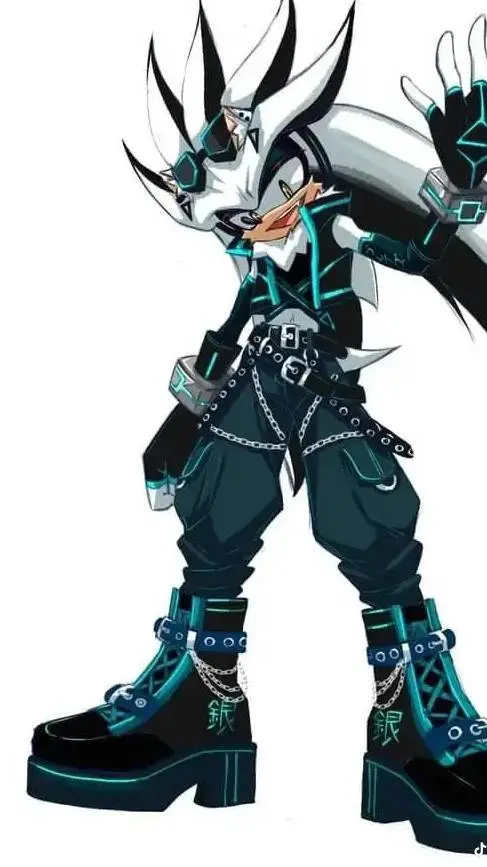 ai character: Silver background