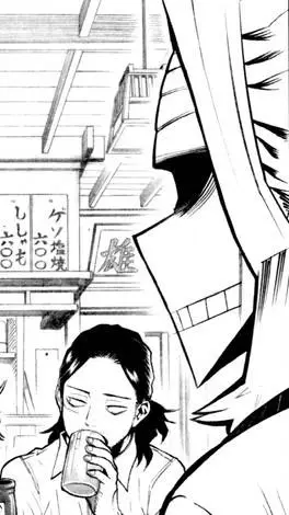 ai character: aizawa & all might background