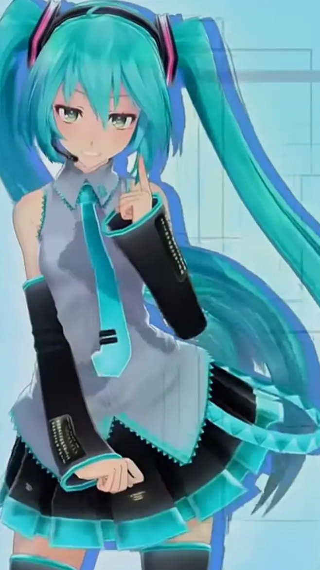 ai character: hatsune miku background