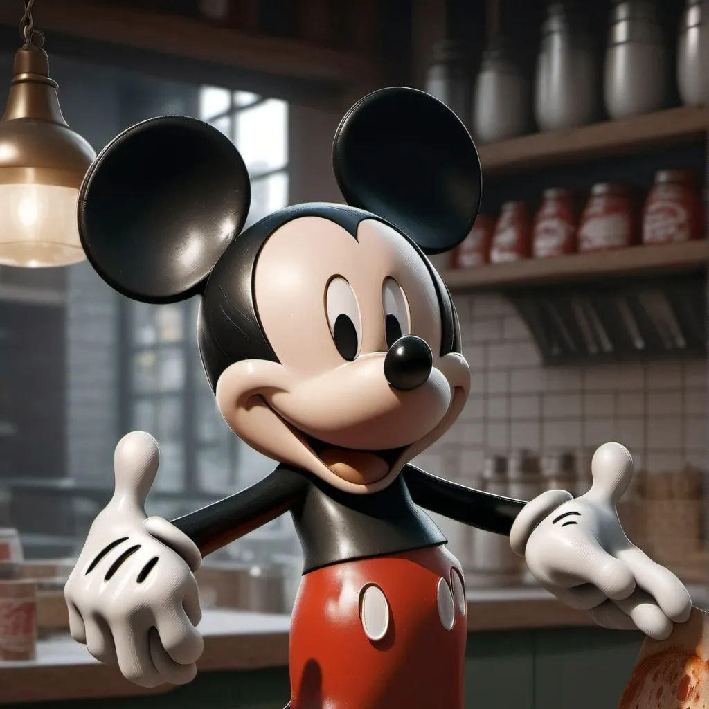chat with ai character: Mickey Mouse food