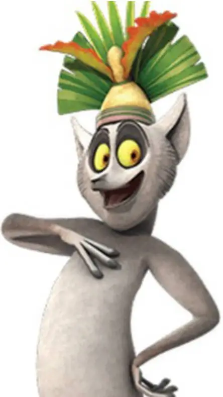 ai character: KING JULIAN  background