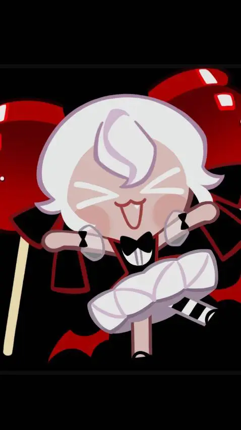 ai character: candy apple cookie background