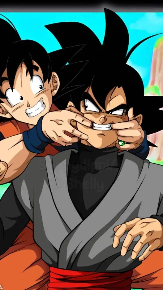 ai character: Goku and Gokublack background