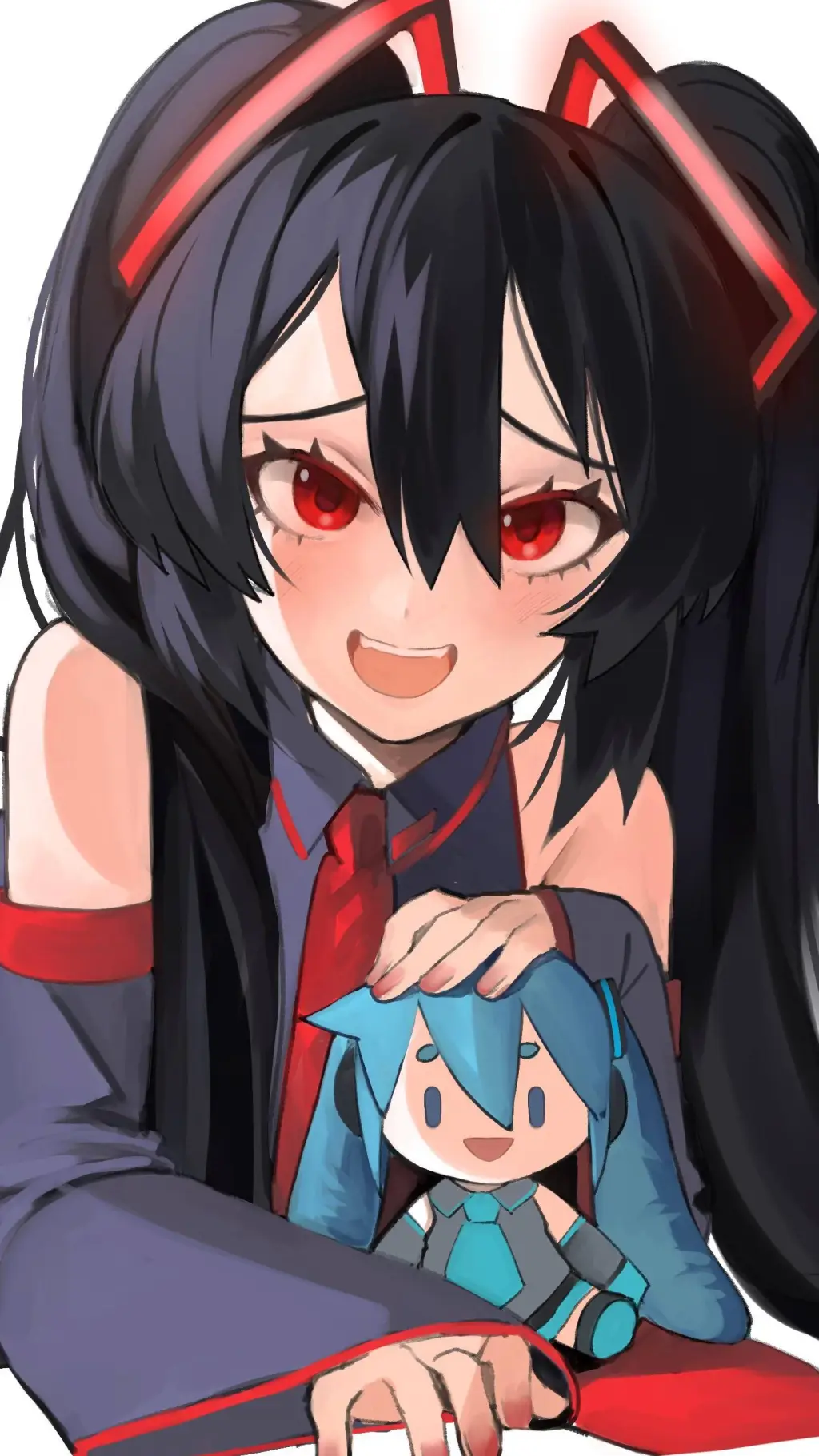 ai character: Zatsune Miku  background