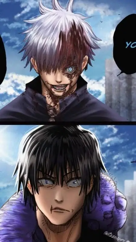 ai character: gojo and tojl background