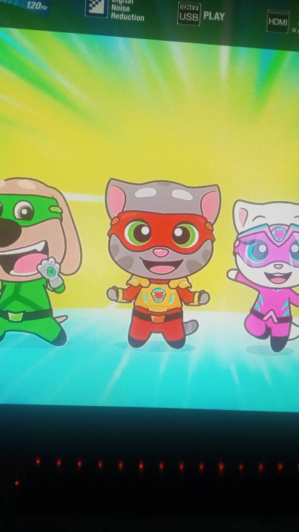 ai character: talking Tom heroes background
