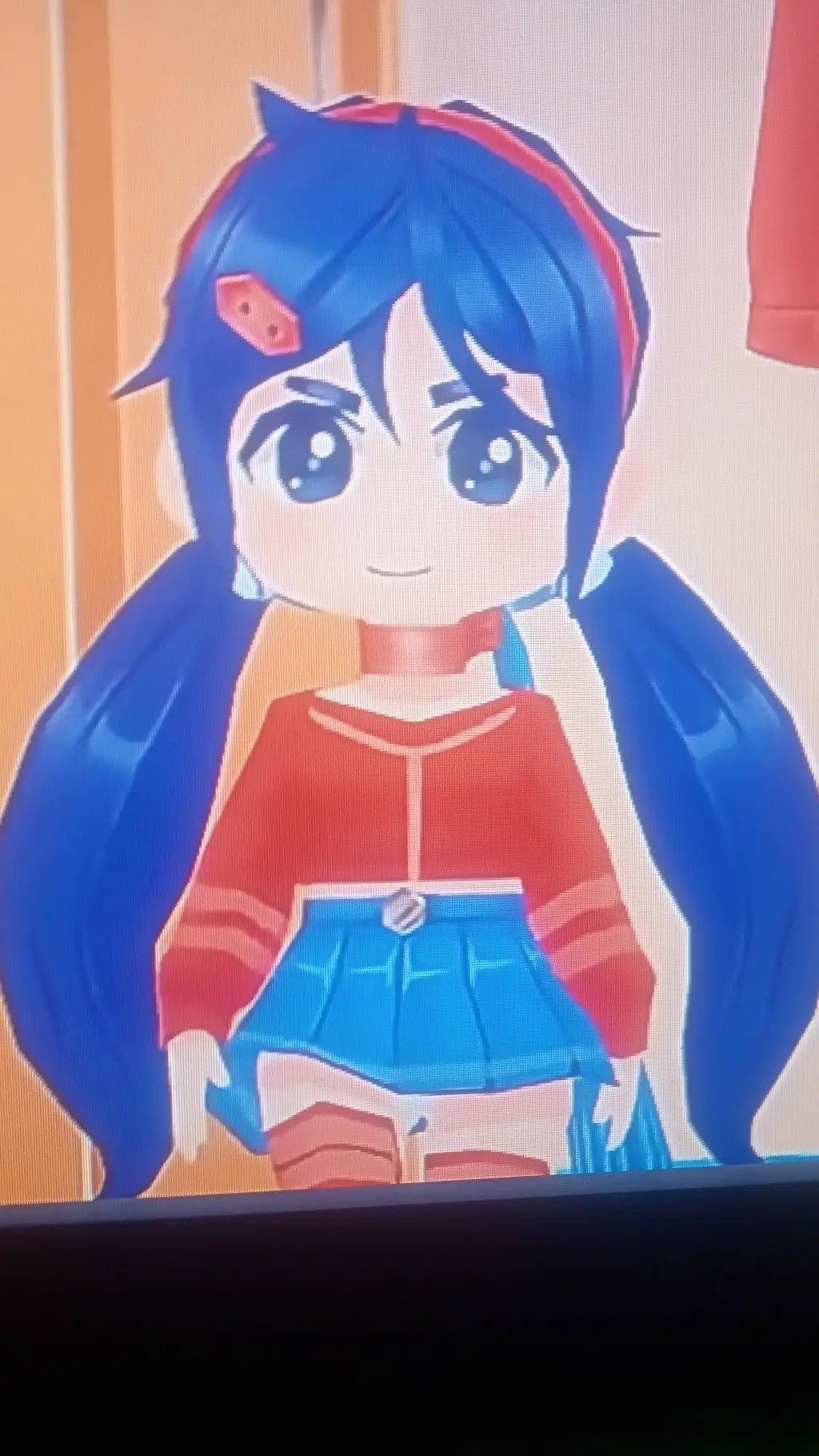 ai character: Chibi Mita  background