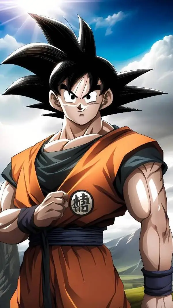 ai character: Goku X MiSide  background