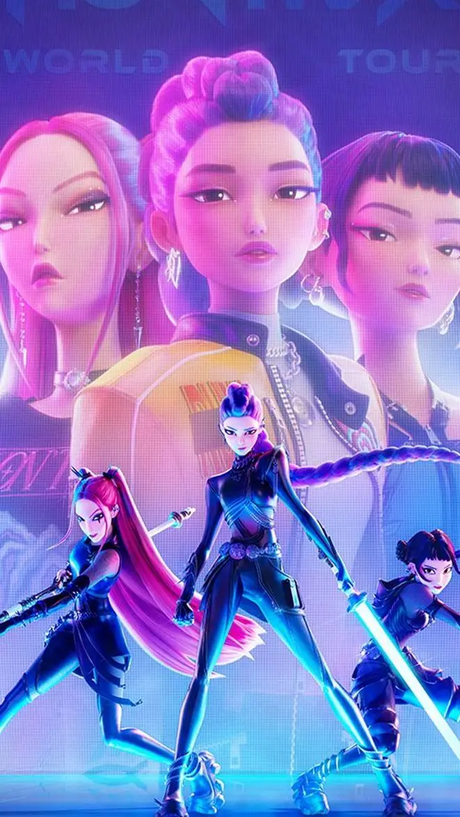 ai character: huntrix  background