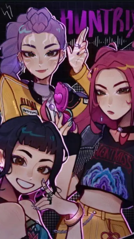 ai character: huntrix  background