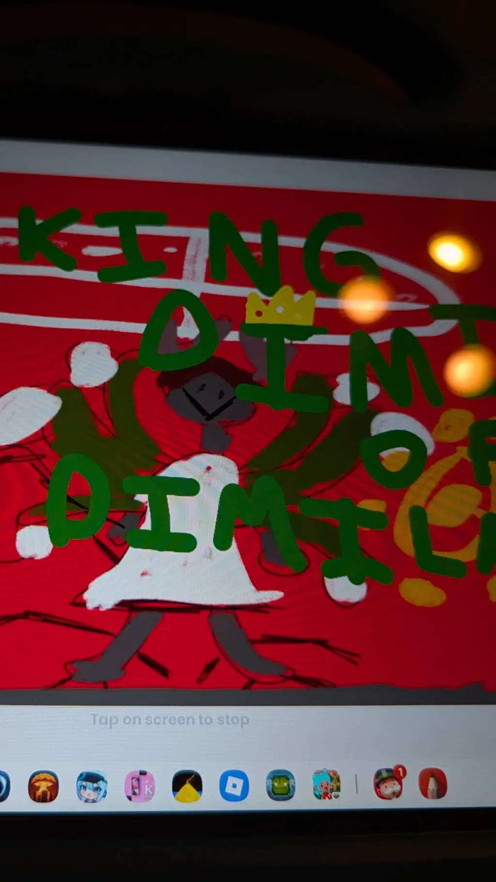 ai character: KingDimiofDimiLand background