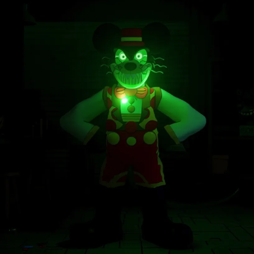 chat with ai character: animatronic Mickey