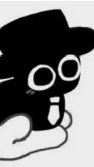 ai character: baby black 🖤 background