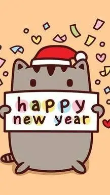ai character: happy new years!!! background