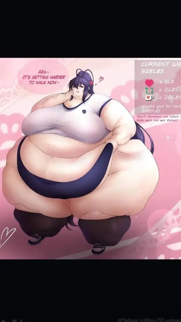ai character: fat akeno  background