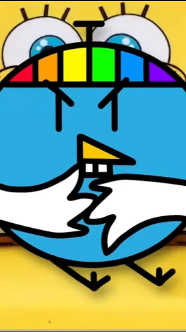 ai character: Kid burdie  background