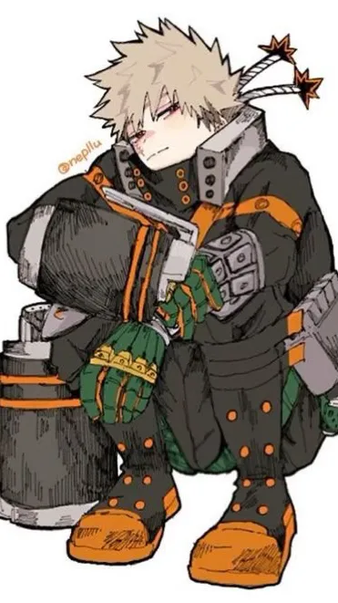 ai character: Baku🧡💥 background