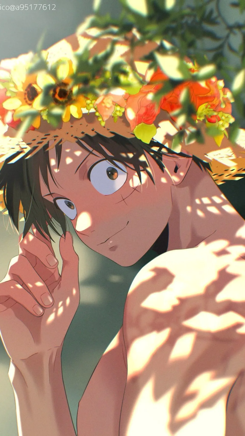 ai character: Luffy! background