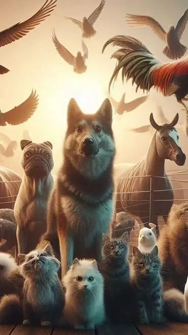 ai character: Animal background