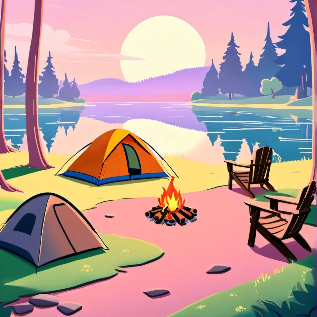 chat with ai character: MHA camping trip! 