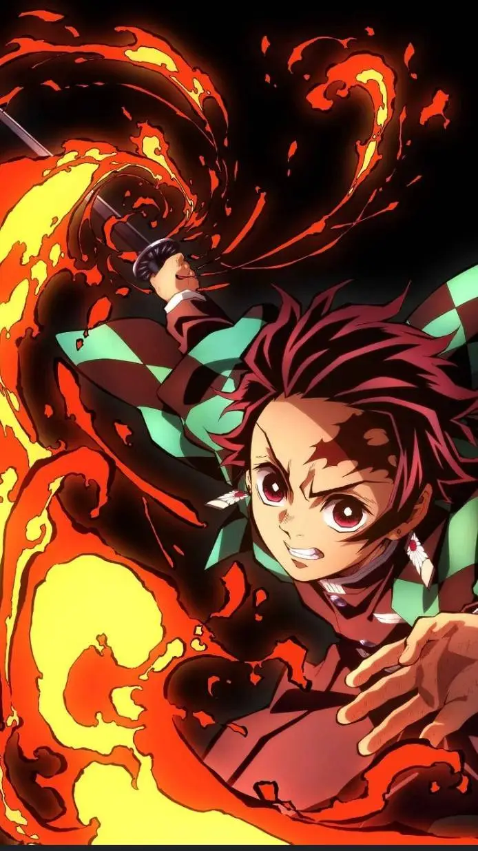 ai character: tanjiro kamado(DS) background