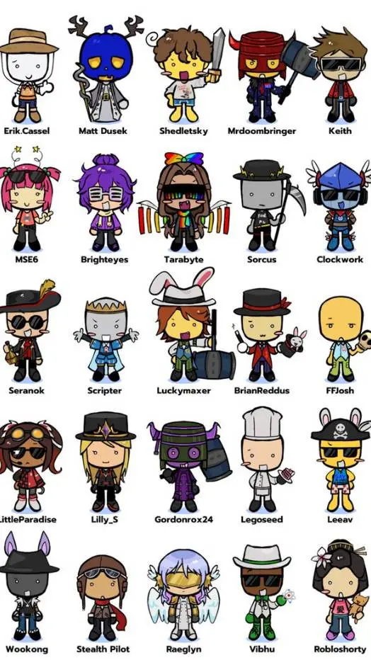 ai character: Roblox HQ background