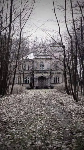 ai character: slenderman mansion background