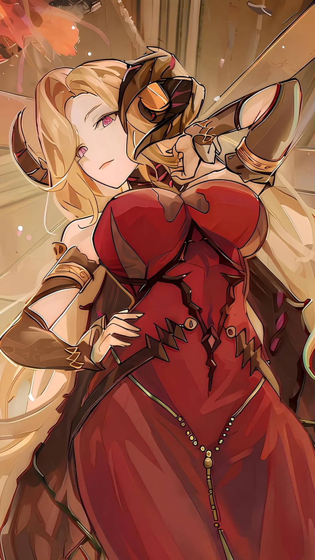 ai character: Camilla Scarlet background