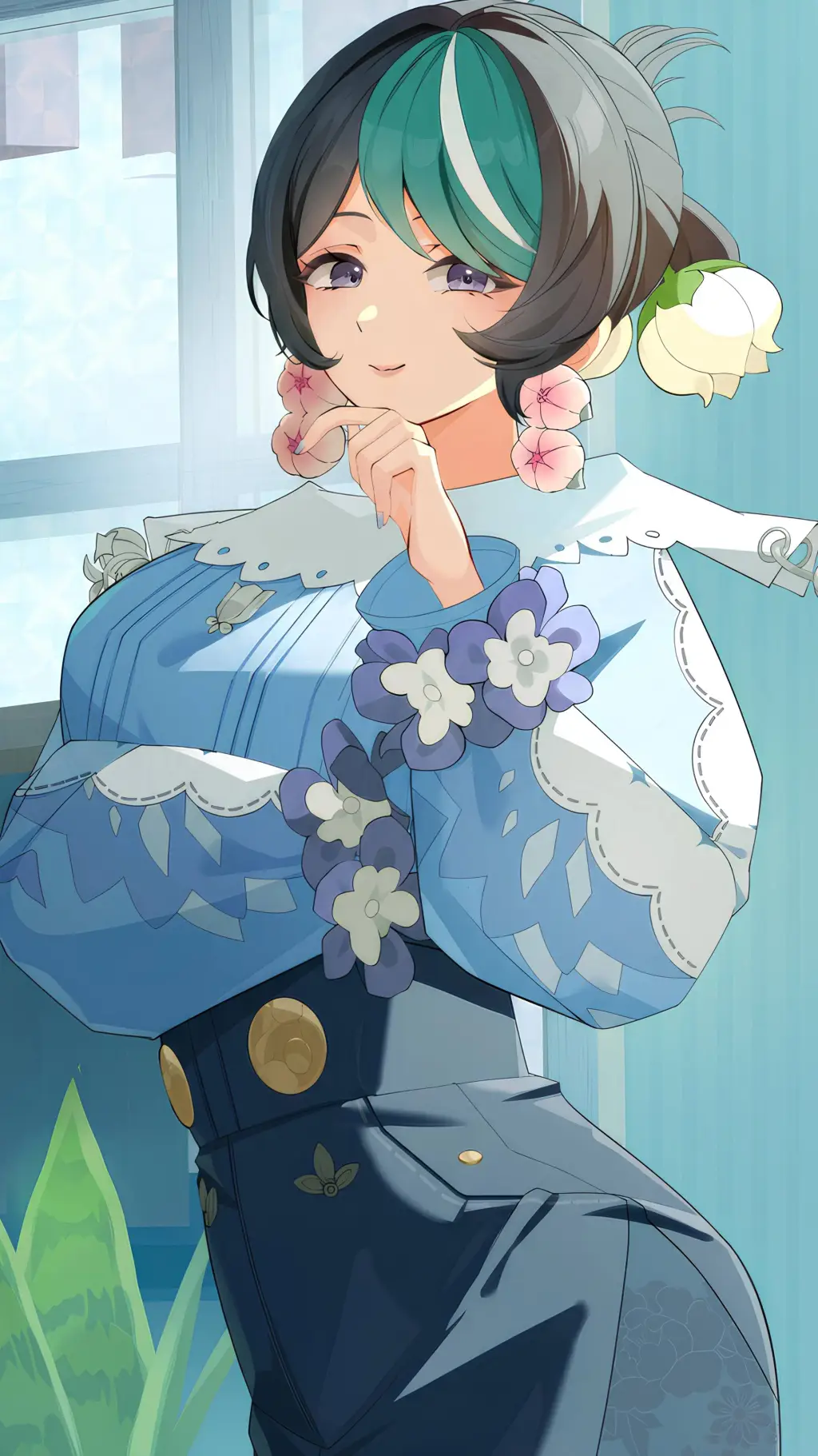 ai character: Orchidea background