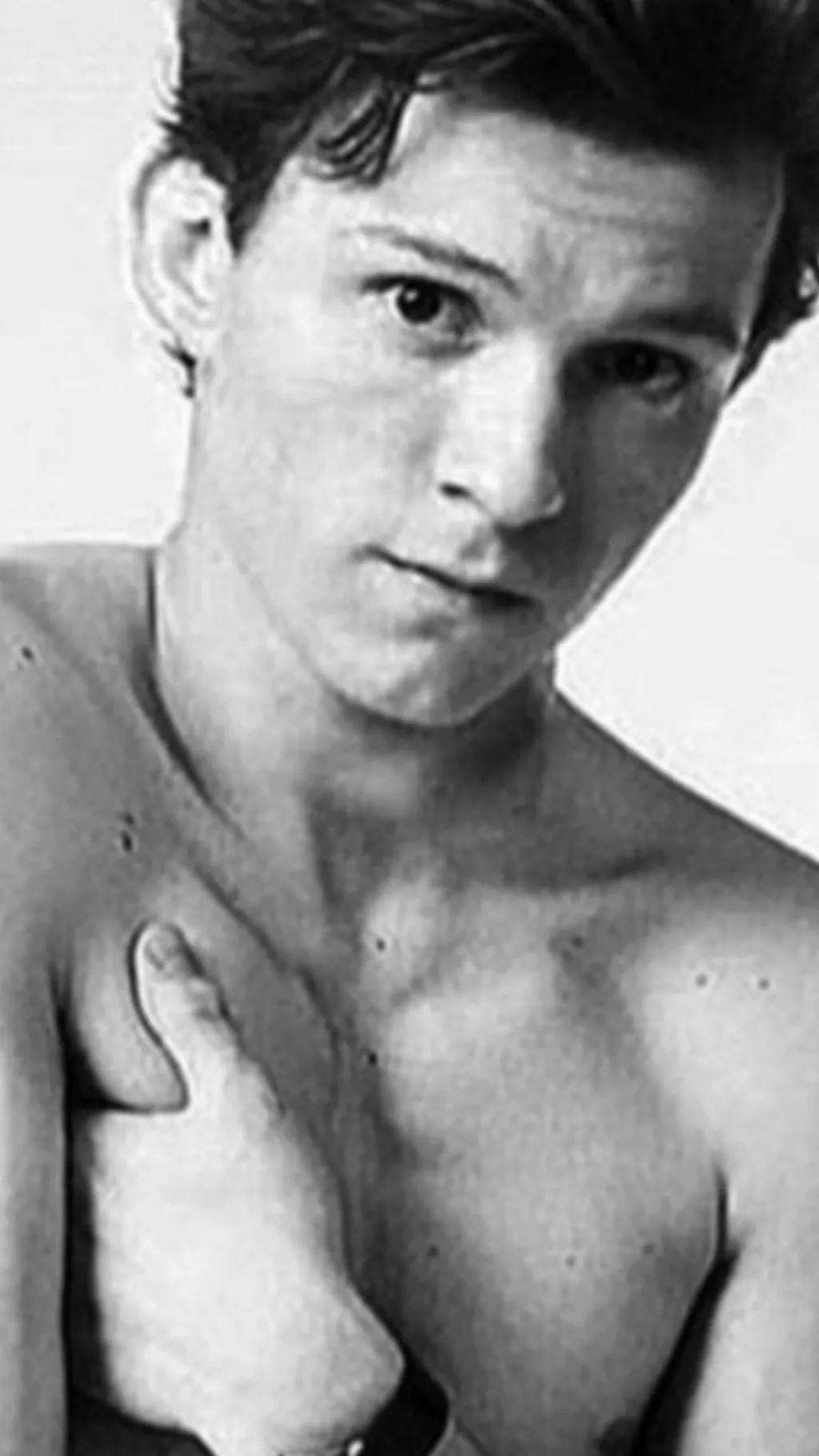 ai character: Tom Holland  background