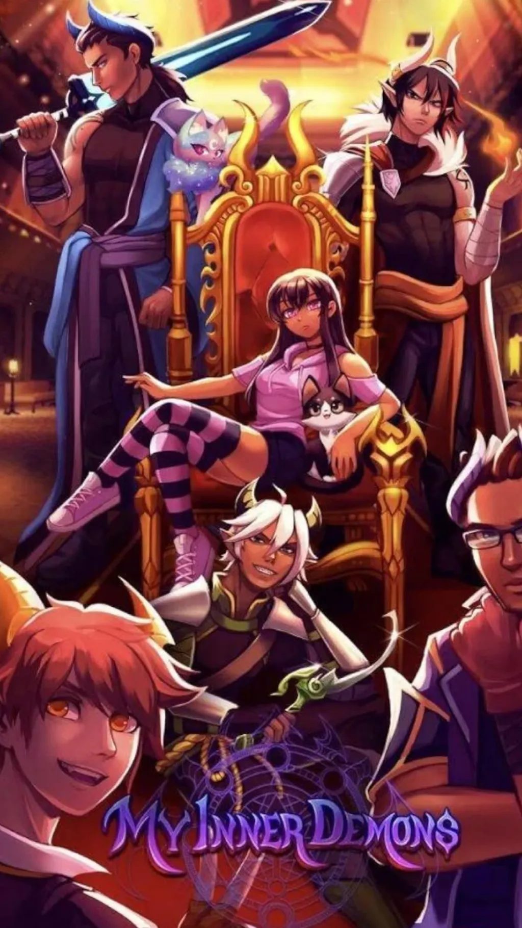 ai character: Aphmau cast background