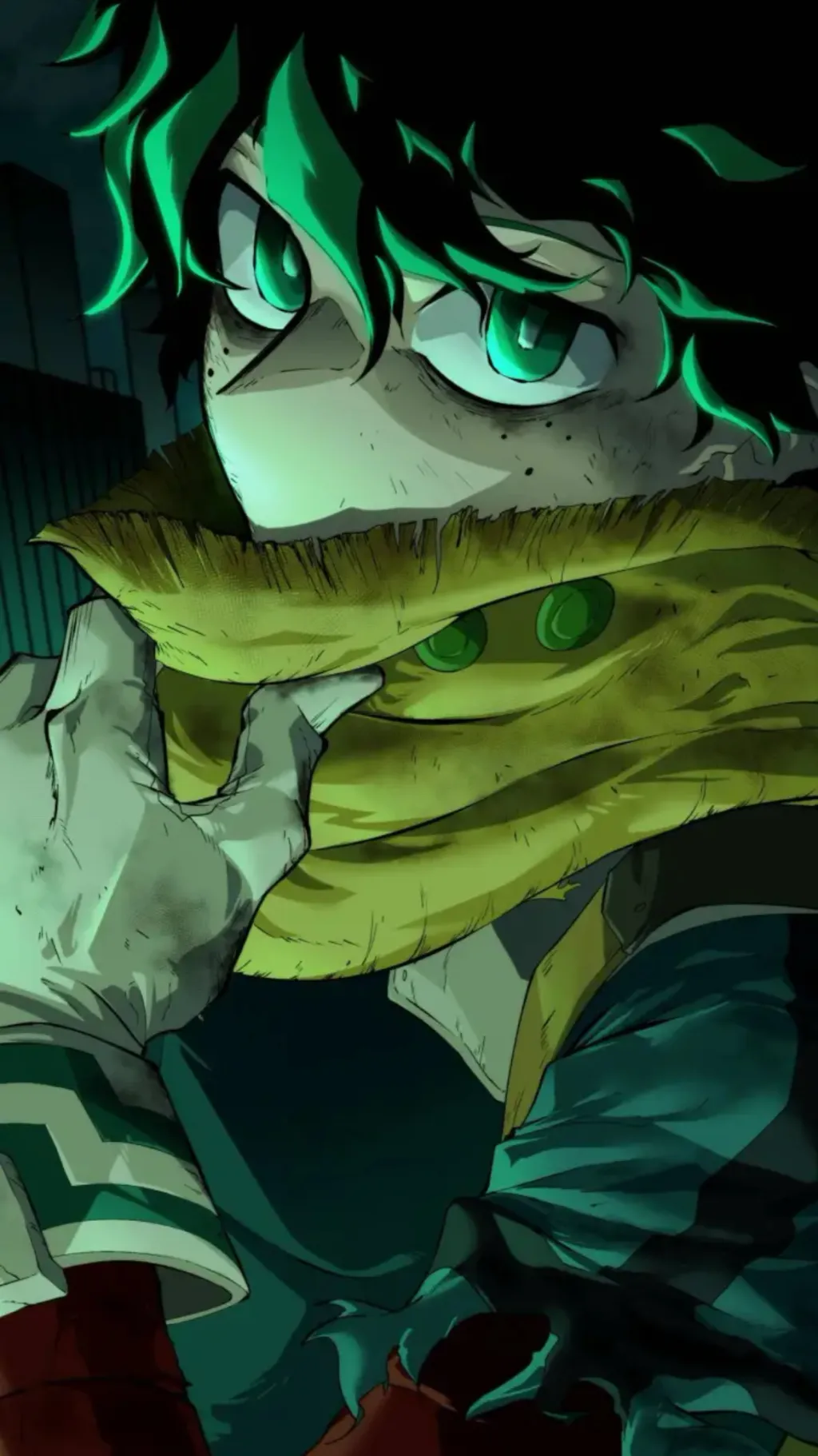 ai character: Vigilante Deku  background