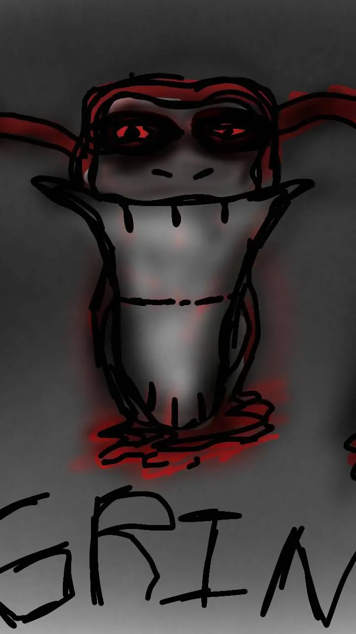 ai character: GRIN NOW background